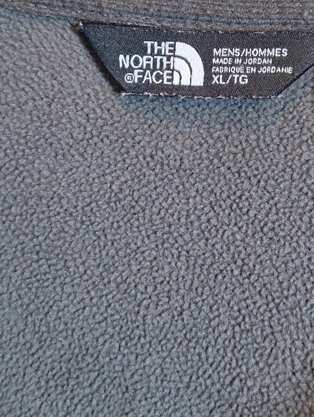 The North‎ Face Men’s Quarter Zip Pullover XL Fleece Outdoor With Logo In Gray